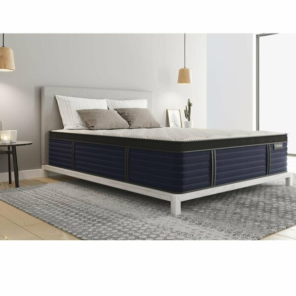 Kd Mobiliario 14.5 in. Hughes Cool Latex Hybrid Euro-Top Mattresses - Medium KD2947655